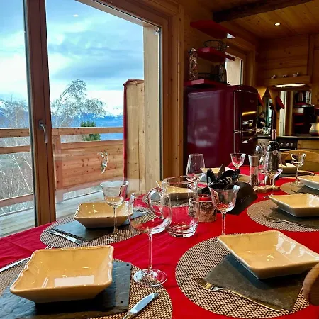 Cosy Le Bouquetin Jacuzzi Et Sauna Ideal Familles & Couples Vue Imprenable Alpehytte *