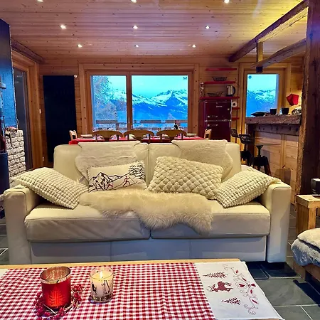 Alpehytte Cosy Le Bouquetin Jacuzzi Et Sauna Ideal Familles & Couples Vue Imprenable